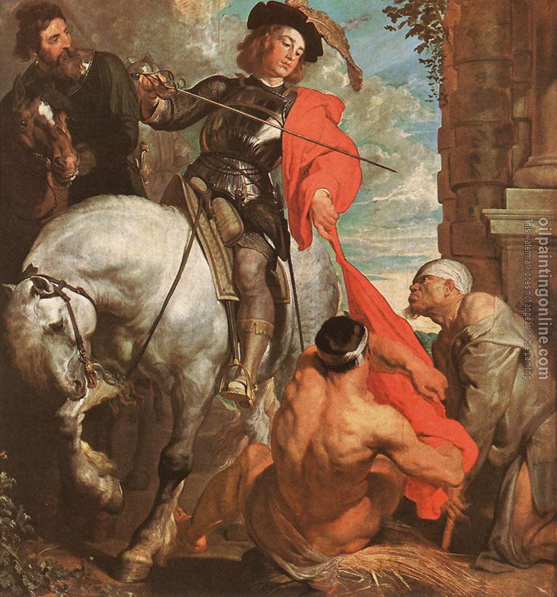 Dyck, Anthony van - St Martin Dividing his Cloak